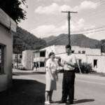 Circa the 1950s, Mangus Printing (owner Edith Mangus) was located next door to the old Man High School that eventually became the junior high where the Speedway is today. If you can name the two people, please leave a comment. Courtesy of Paula Solar. c1950s of Mangus Printing at Man, Logan County, WV