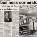 J.H. Vickers & Son Store, Chapmanville, WV - 1995 Logan Banner clipping,