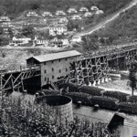 1916 photo of Micco located between Switzer and Omar on Island Creek. 1916 photo Micco, Logan County, WV