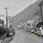 1947 downtown Man. The Man Theater is on the right. Courtesy of Pula Solar. 1947 downtown Man, Logan County, WV