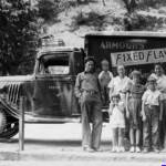 Jim and Jane Kazee, Virginia, Billy, Tootie, Jack, and Helen at Stollings circa 1935. Courtesy of Paula Solar. Names of several of the children were not included. If you can identify them, please leave a comment. Photo of the Kazee family at Stollings circa 1935, Logan County, WV