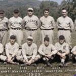 Photo of 1929 pennant winners - Logan Industrial League, Logan County, WV.