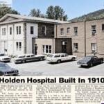 Holden Hospital Built in 1910 clipping courtesy of Mark Edward Jones. Digitally restored and colorized. Holden Hospital Built in 1910 newspaper clipping, Logan County, WV