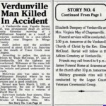 Verdunville man, Fayette Bryant killed in accident, Logan County, WV.